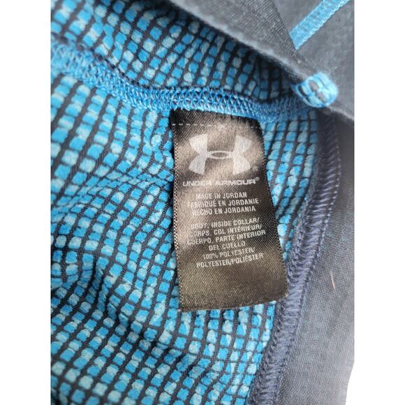 Under Armour Cold Gear Blue Quarter Zip Active Top Junior Boys Size Large - Picture 7 of 8